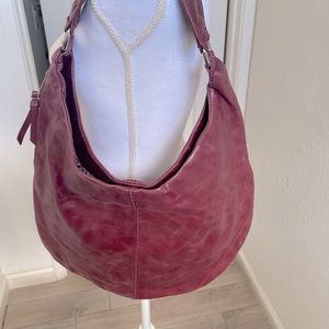 Raspberry Hobo bag, large